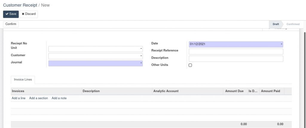 odoo customer receipt