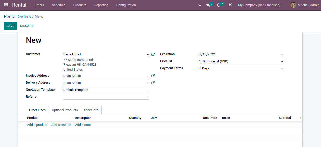 invoice and shipping