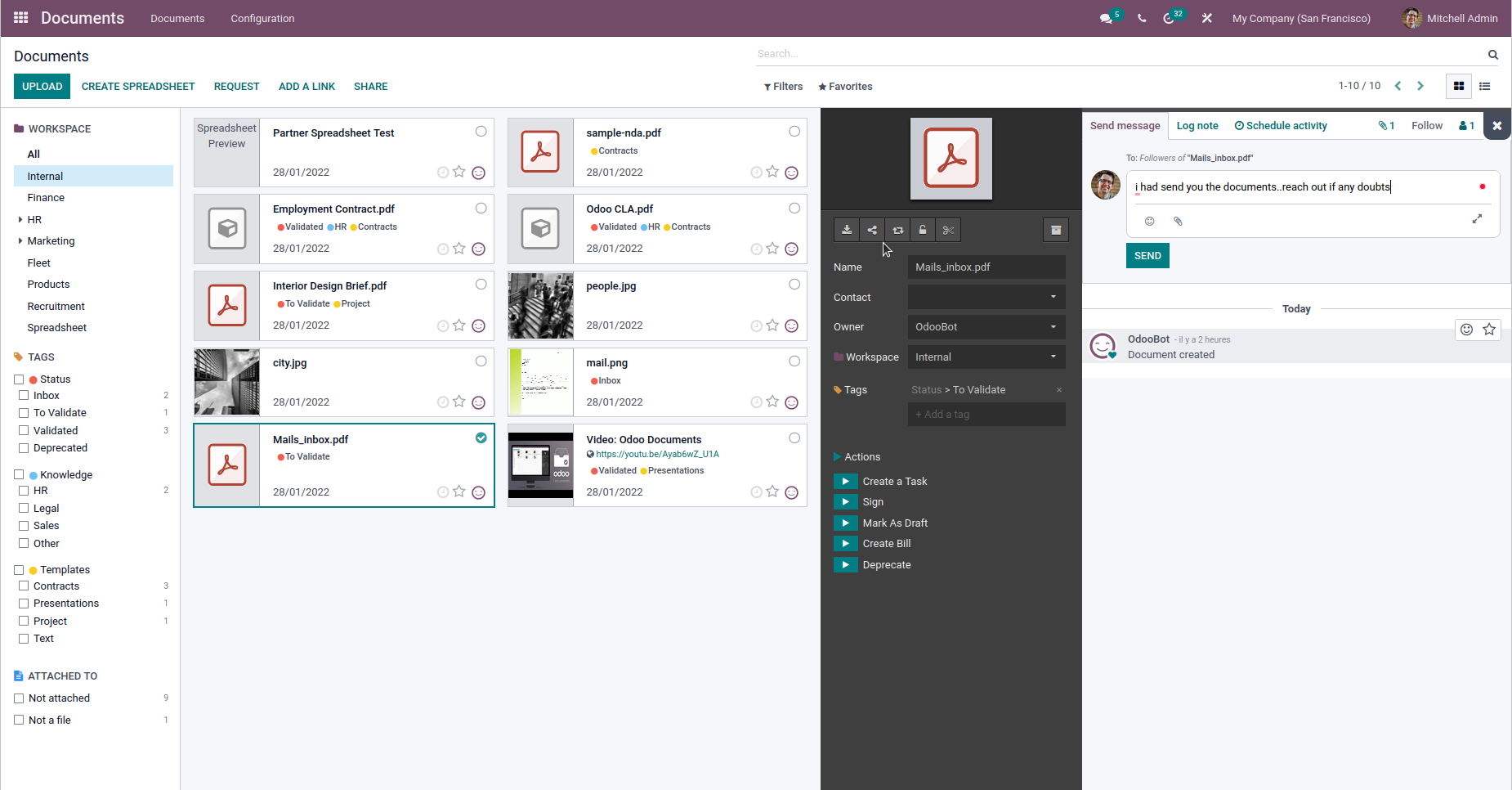 odoo 15 documents