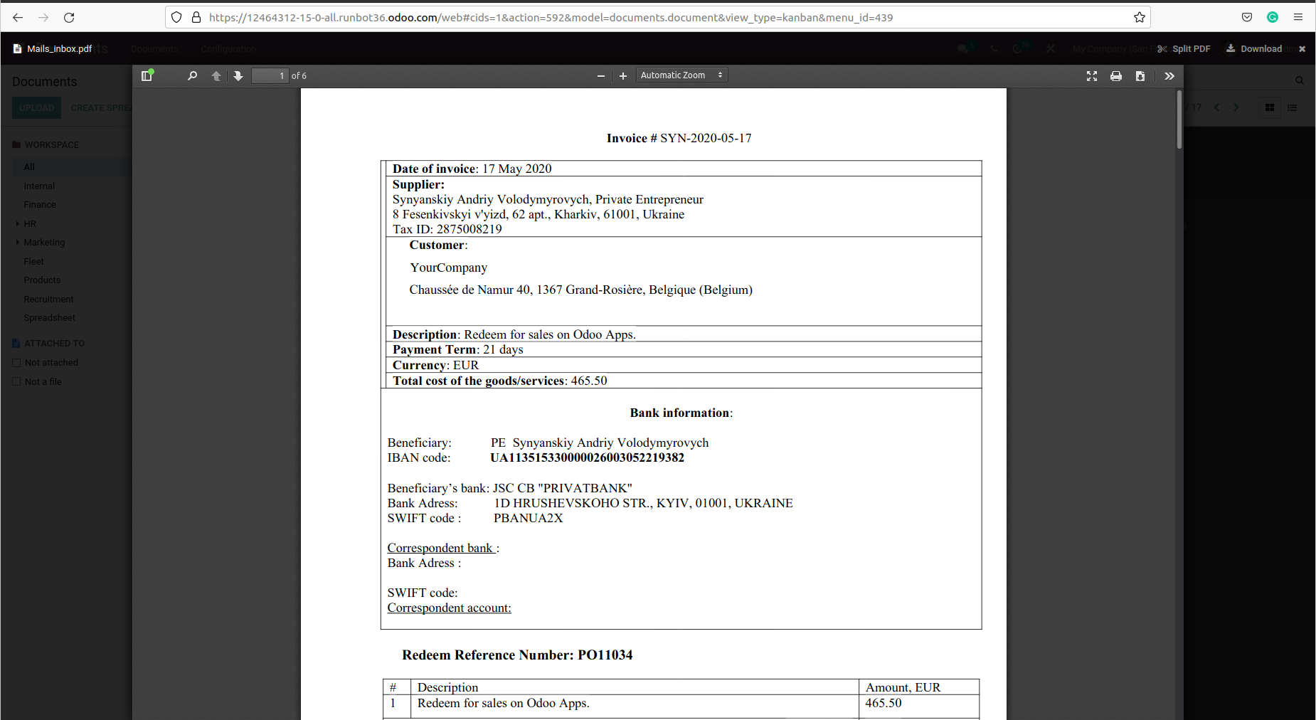 odoo document management system