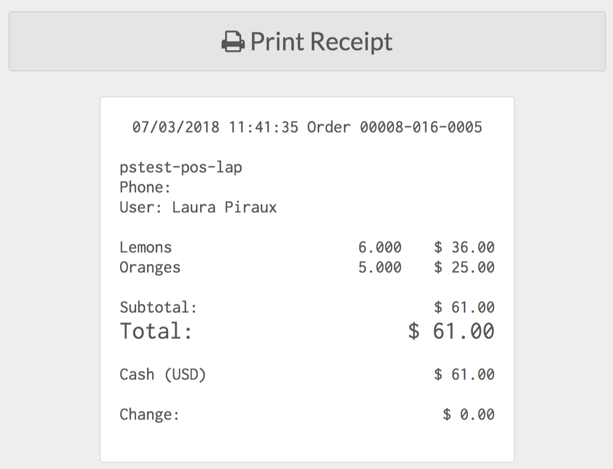 print invoice