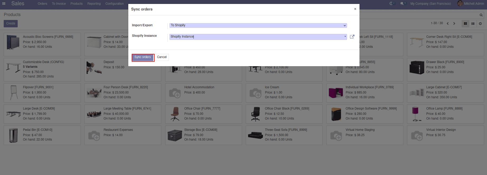 Odoo-sale-orders