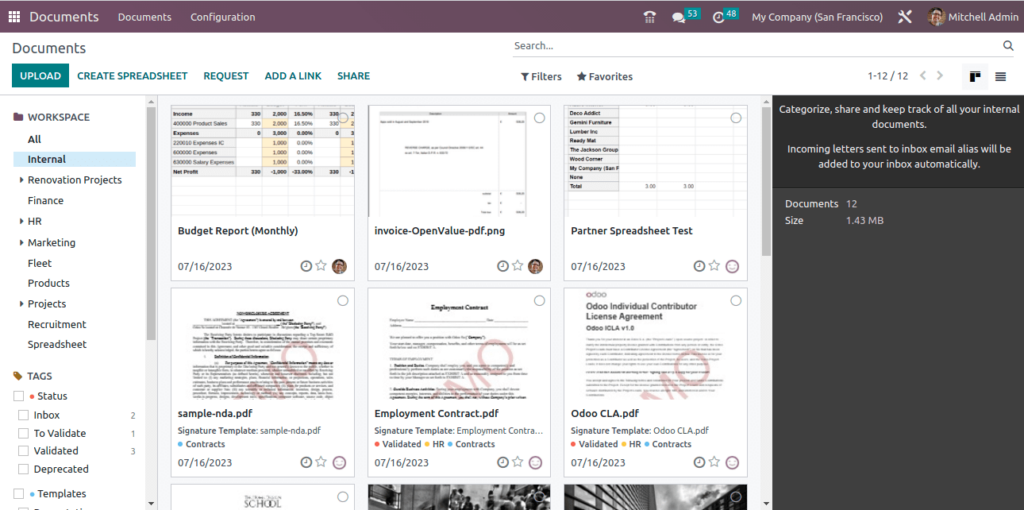 odoo-documents-management-module